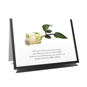 Danksagungskarten Trauer mit Blumen 517 aussen